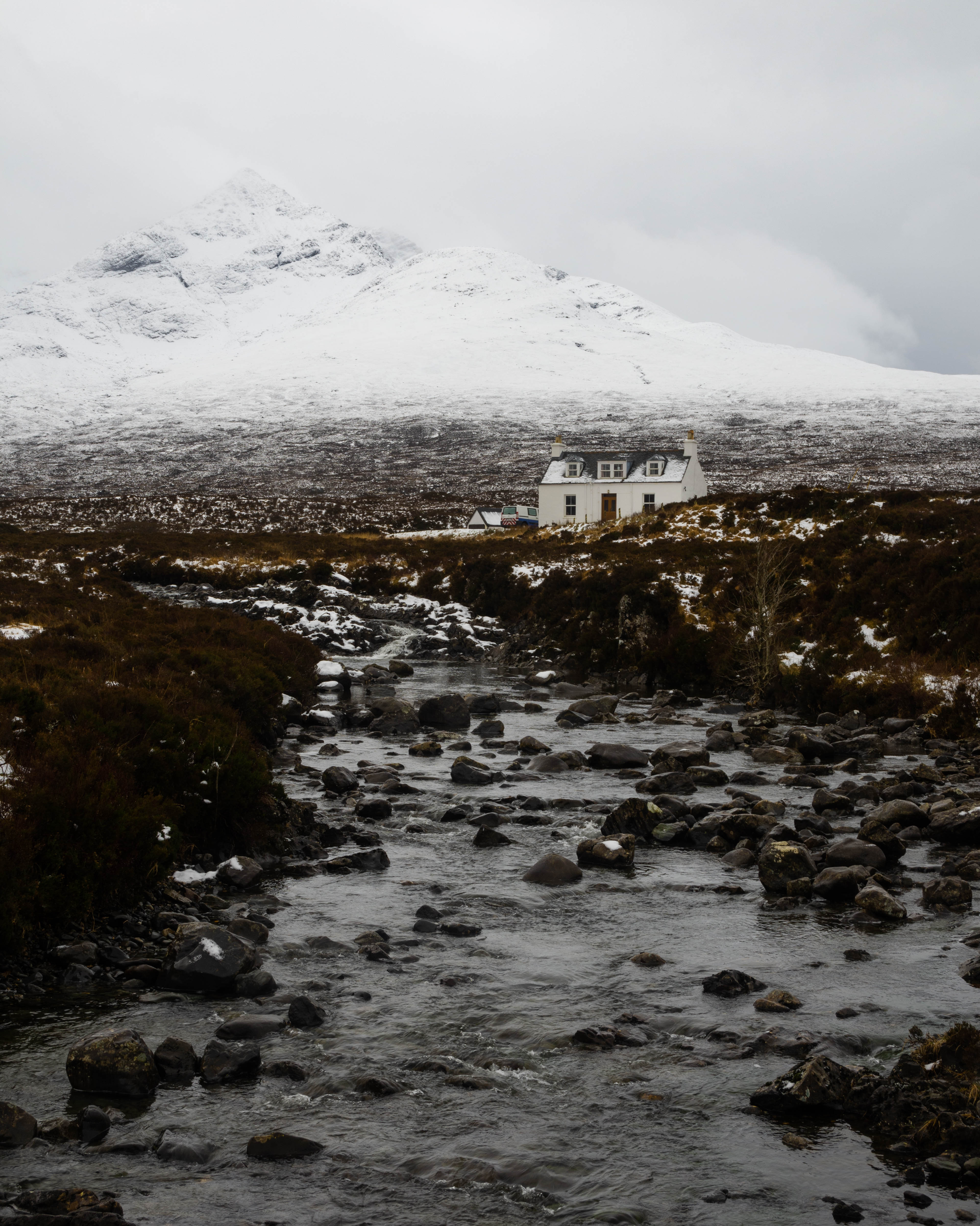 House in the mountains on Isle of Skye